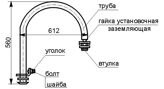 Конструктивная схема кронштейна