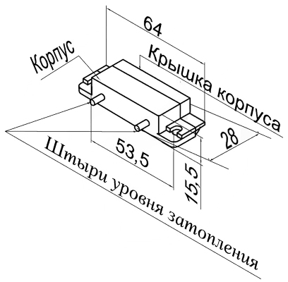 Конструкция и размеры датчика Octopus ++